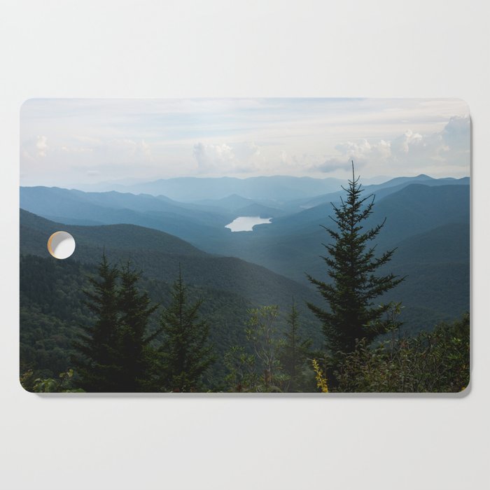 Smoky Mountain National Park -  Mountain Lake Landscape Cutting Board Gallery Image 1