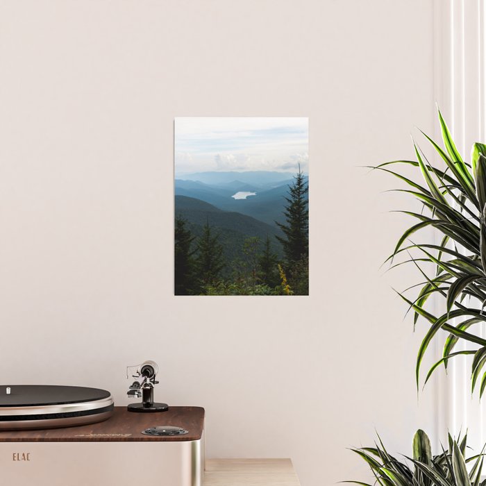 Smoky Mountain National Park -  Mountain Lake Landscape Poster Gallery Image 2