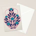 Vase of roses Stationery Card Gallery Image 2