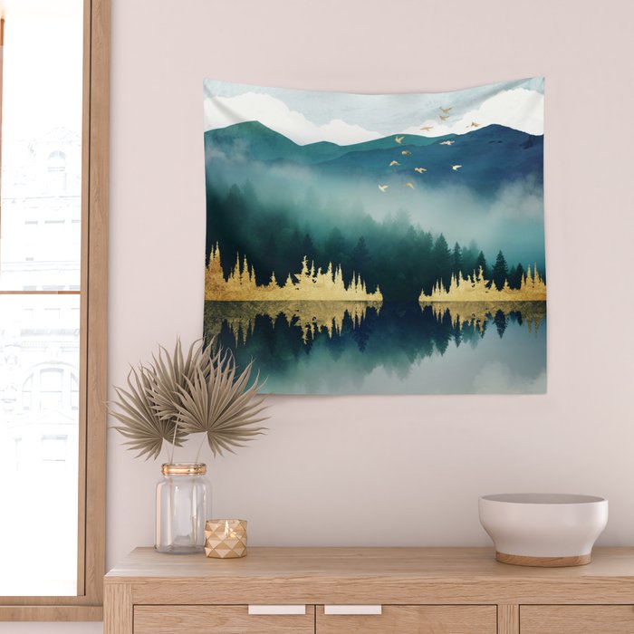 Mist Reflection Wall Tapestry Gallery Image 2