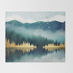 Mist Reflection Throw Blanket Gallery Image 2