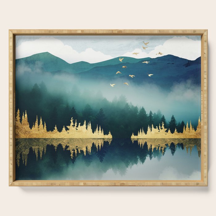 Mist Reflection Serving Tray Gallery Image 1