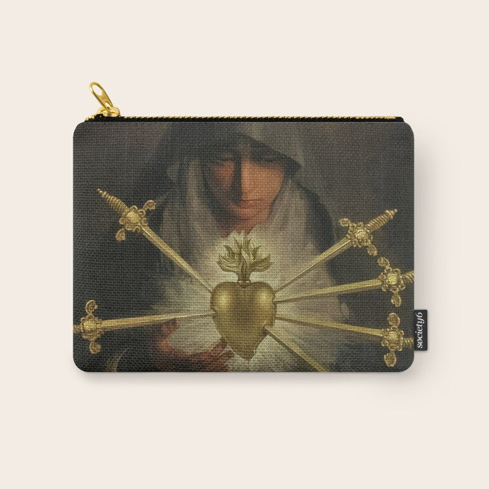 Our Lady of Sorrows Mater Dolorosa Mary Painting Carry All Pouch Gallery Image 1