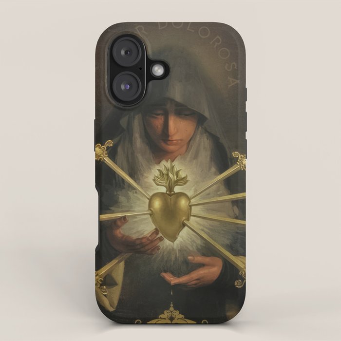 Our Lady of Sorrows Mater Dolorosa Mary Painting iPhone Case Gallery Image 1