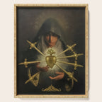 Our Lady of Sorrows Mater Dolorosa Mary Painting Serving Tray Gallery Image 1
