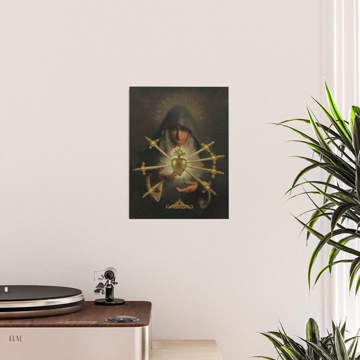 Our Lady of Sorrows Mater Dolorosa Mary Painting Poster Gallery Image 2