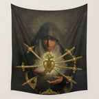 Our Lady of Sorrows Mater Dolorosa Mary Painting Wall Tapestry Gallery Image 4