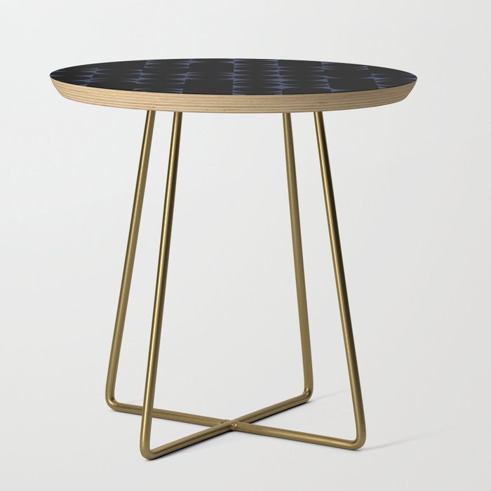 Midcentury Modern Geometric 01 Black Side Table