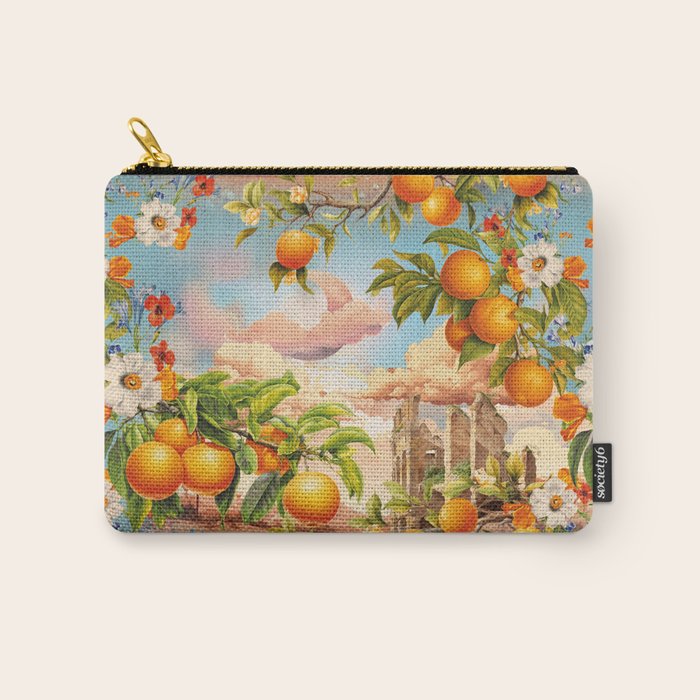 Orange Garden Carry All Pouch Gallery Image 1
