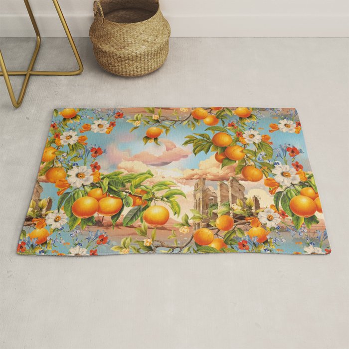 Orange Garden Rug Gallery Image 1