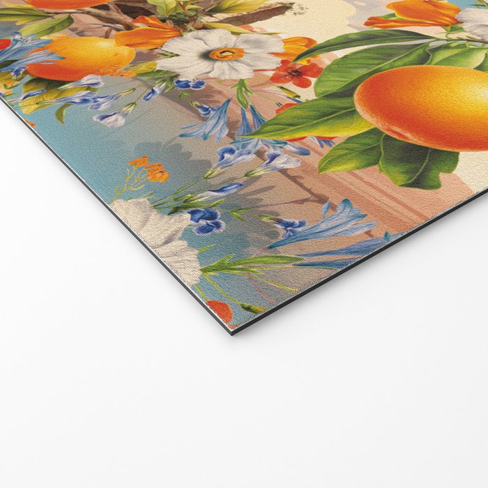 Orange Garden Welcome Mat Gallery Image 2
