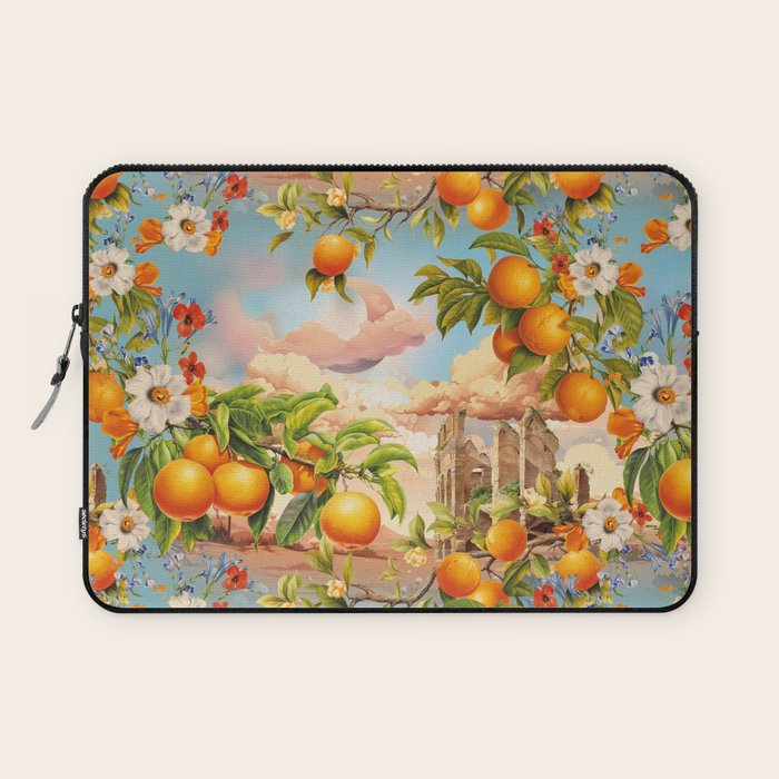 Orange Garden Laptop Sleeve Gallery Image 1