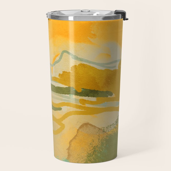 hot summer days landscape abstract Travel Mug Gallery Image 2