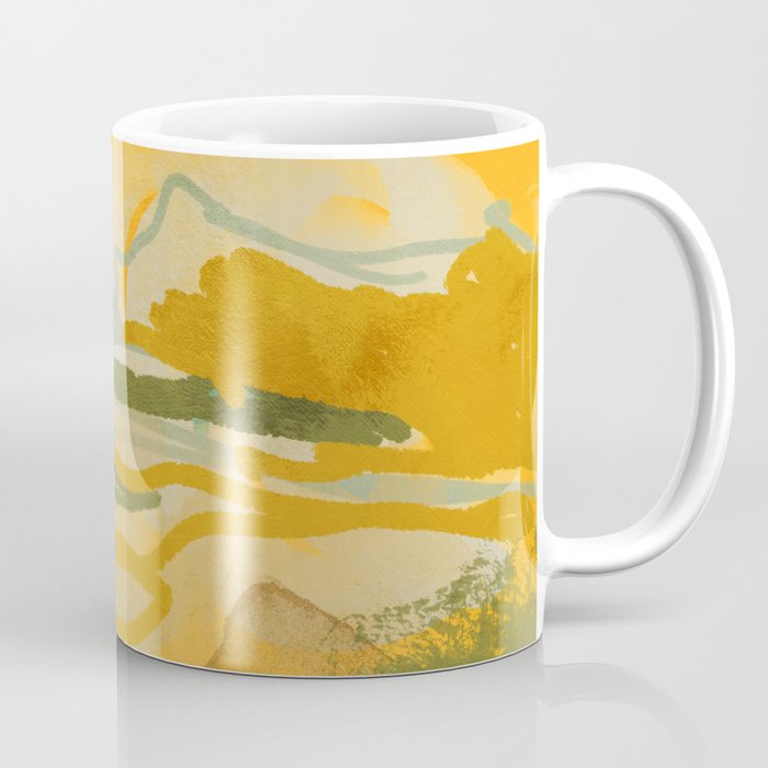 hot summer days landscape abstract Coffee Mug Gallery Image 1