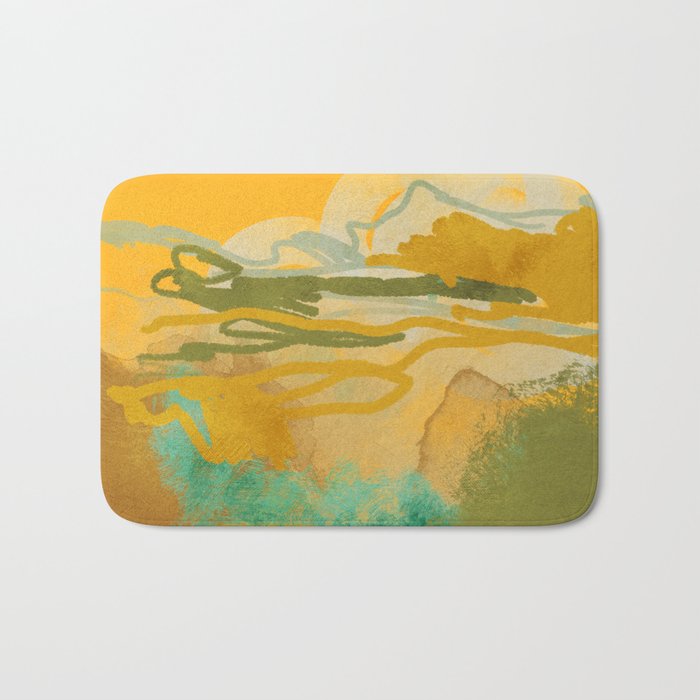 hot summer days landscape abstract Bath Mat Gallery Image 1