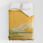 hot summer days landscape abstract Duvet Cover Gallery Image 6
