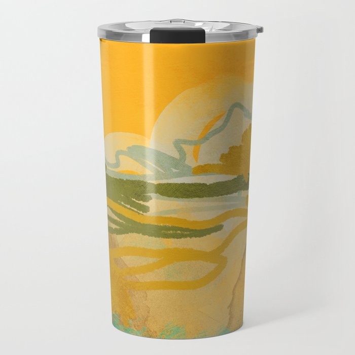 hot summer days landscape abstract Travel Mug Gallery Image 1