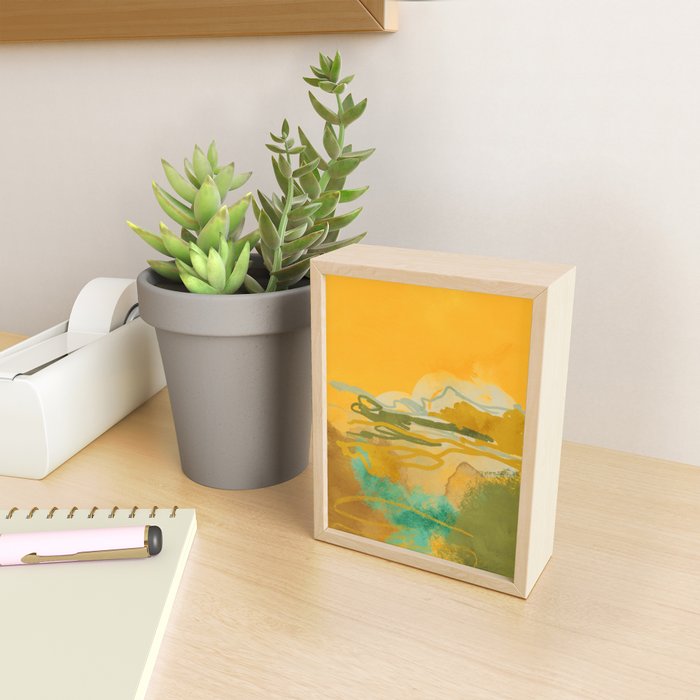 hot summer days landscape abstract Mini Art Print Gallery Image 2