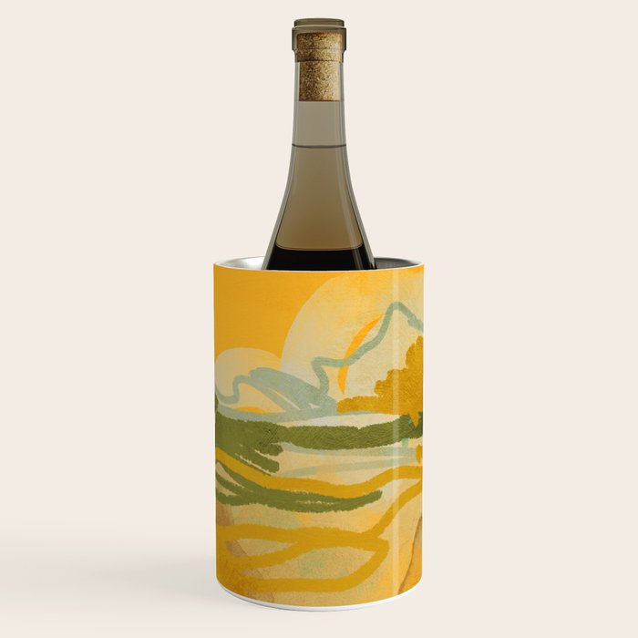 hot summer days landscape abstract Wine Chiller Gallery Image 1