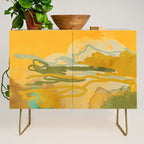 hot summer days landscape abstract Credenza Gallery Image 1