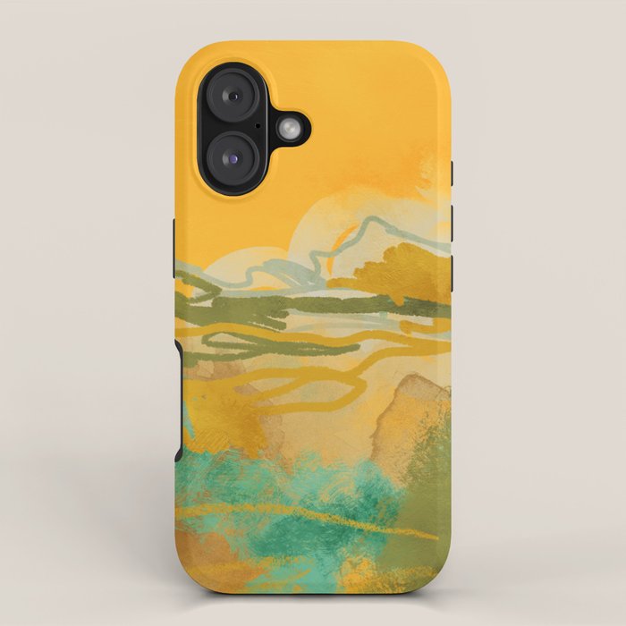 hot summer days landscape abstract iPhone Case Gallery Image 1