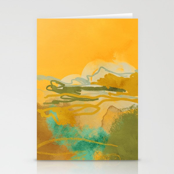 hot summer days landscape abstract Stationery Card Gallery Image 1