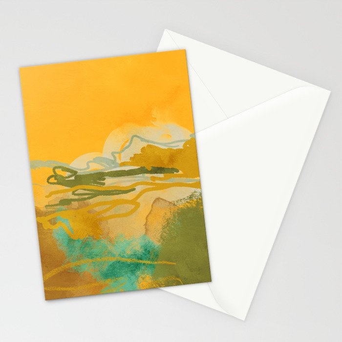hot summer days landscape abstract Stationery Card Gallery Image 2