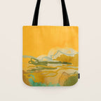 hot summer days landscape abstract Tote Bag Gallery Image 1