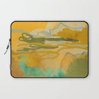 hot summer days landscape abstract Laptop Sleeve Gallery Image 1
