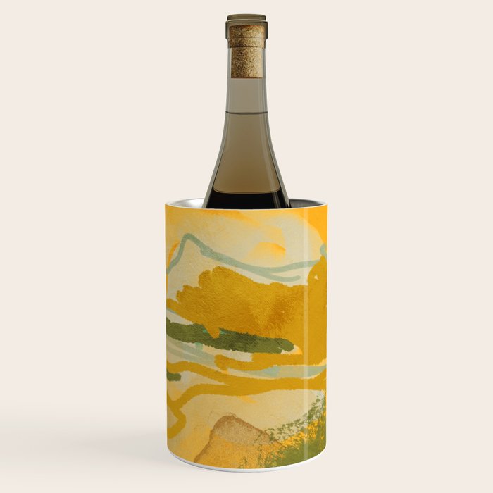 hot summer days landscape abstract Wine Chiller Gallery Image 3