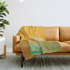 hot summer days landscape abstract Throw Blanket Gallery Image 1