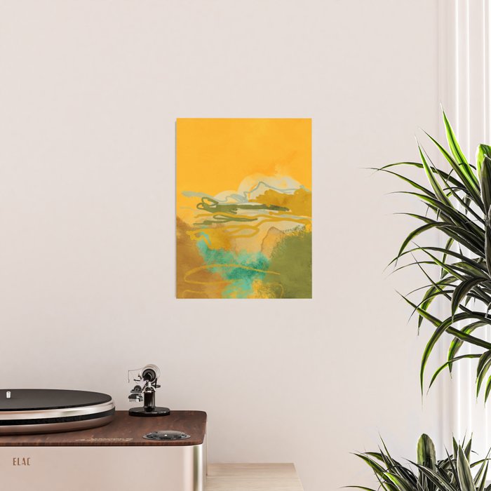 hot summer days landscape abstract Poster Gallery Image 2