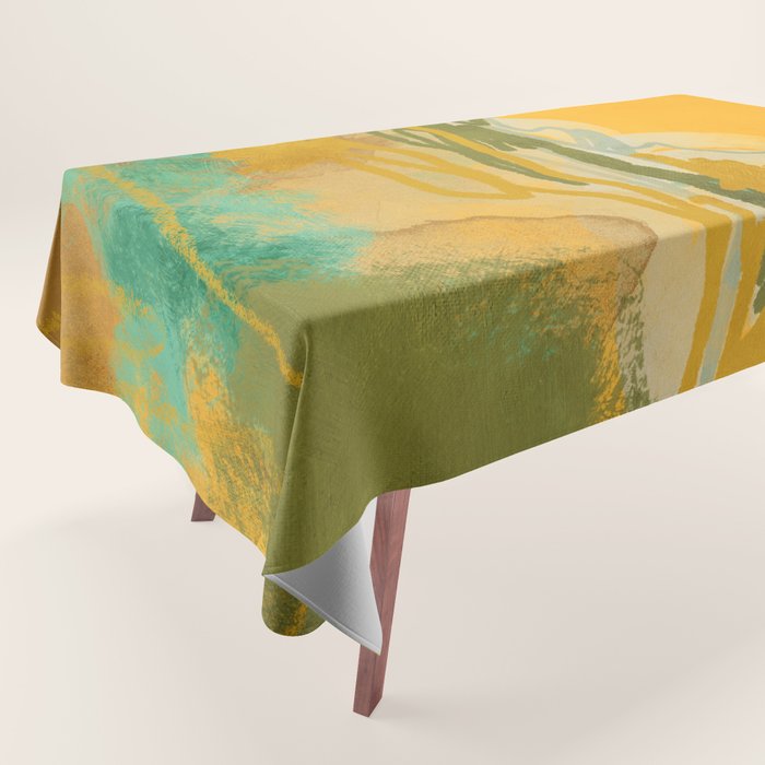 hot summer days landscape abstract Tablecloth Gallery Image 1