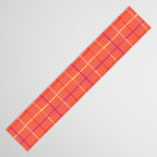 Abstract Tennis Net Pattern in Rosey Red Table Runner Gallery Image 3
