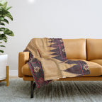 Baluch Sofreh Khorasan Northeast Persian Food Cover Print Throw Blanket Gallery Image 1