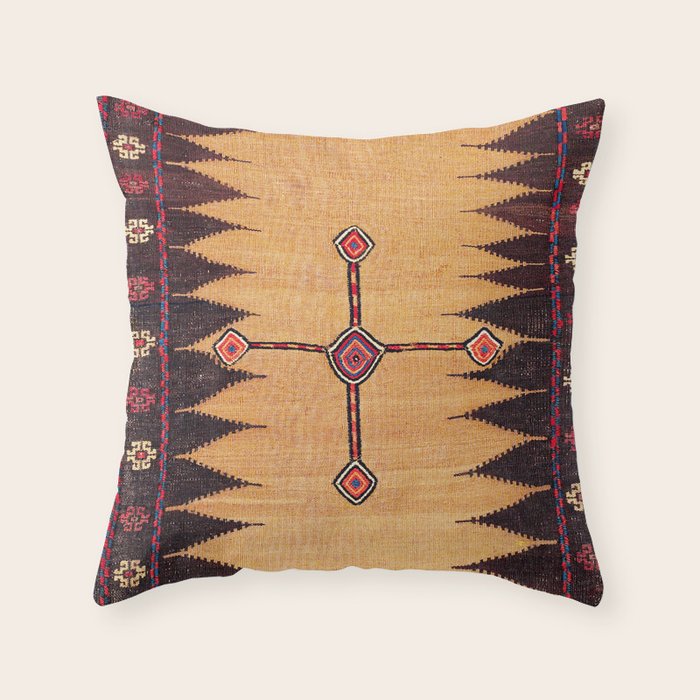 Baluch Sofreh Khorasan Northeast Persian Food Cover Print Throw Pillow Gallery Image 6