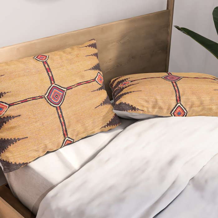 Baluch Sofreh Khorasan Northeast Persian Food Cover Print Pillow Sham Gallery Image 2