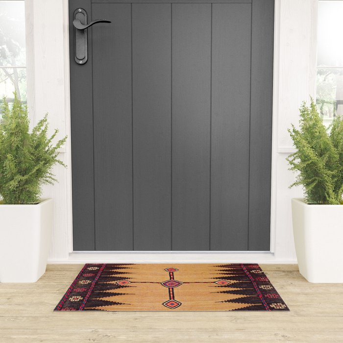 Baluch Sofreh Khorasan Northeast Persian Food Cover Print Welcome Mat Gallery Image 3