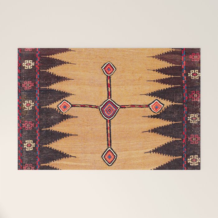 Baluch Sofreh Khorasan Northeast Persian Food Cover Print Welcome Mat Gallery Image 1