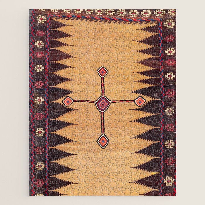 Baluch Sofreh Khorasan Northeast Persian Food Cover Print Jigsaw Puzzle Gallery Image 1