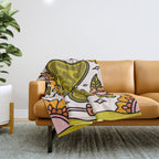 Capricorn Butterfly Throw Blanket Gallery Image 1