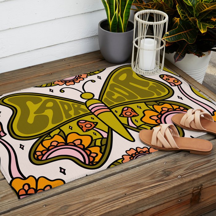 Capricorn Butterfly Outdoor Rug Gallery Image 2