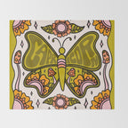 Capricorn Butterfly Throw Blanket Gallery Image 2