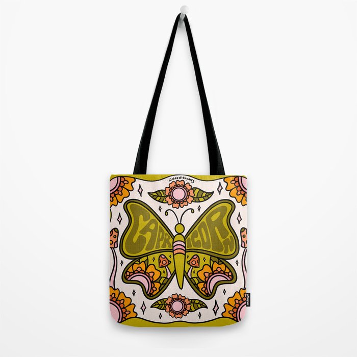 Capricorn Butterfly Tote Bag Gallery Image 2