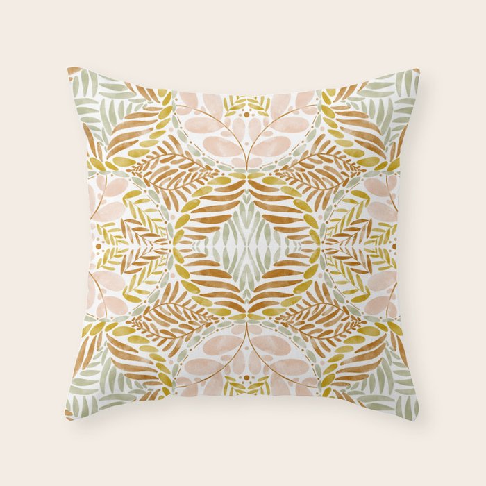 Rustic Leaf Medley Y Throw Pillow Gallery Image 6