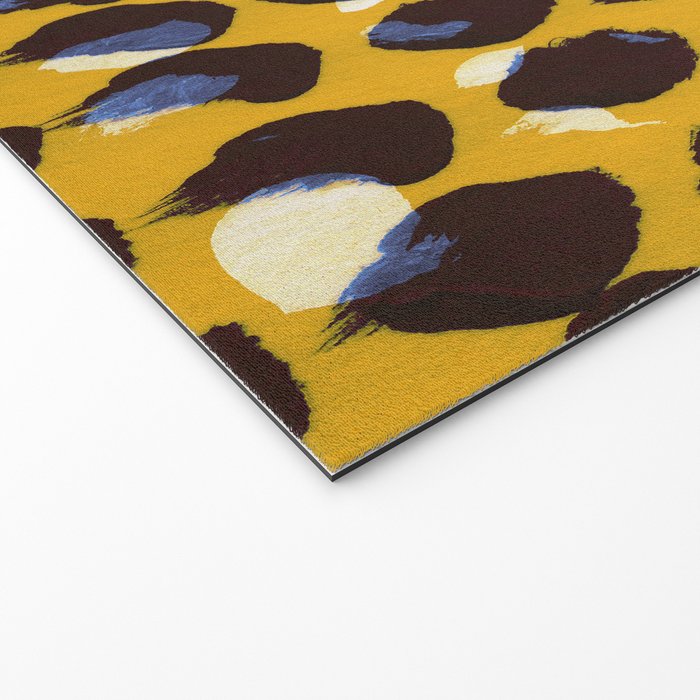 Pure Strokes #1 / Yellow & Blue Pattern Welcome Mat Gallery Image 2