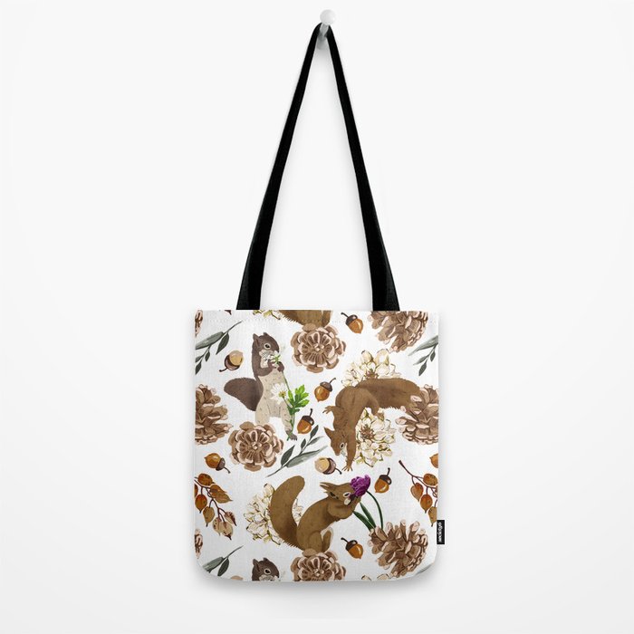 Flowering squirrel meadow Tote Bag Gallery Image 2