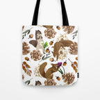 Flowering squirrel meadow Tote Bag Gallery Image 1