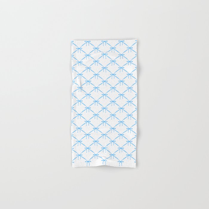 Bows & Ribbons Pattern VII Baby Blue Bath Towel Gallery Image 1