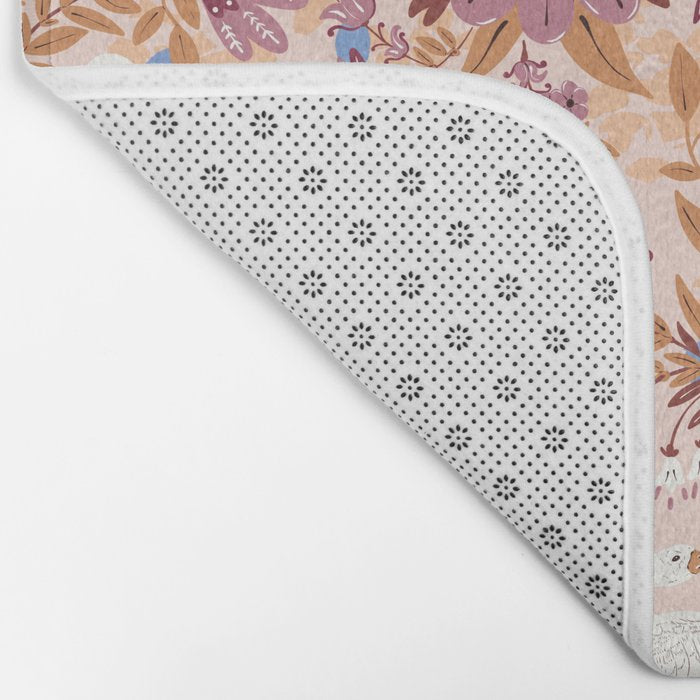 Elegant Swans in Bloom Bath Mat Gallery Image 2